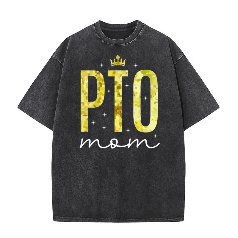 PTO mom Washed T-Shirt