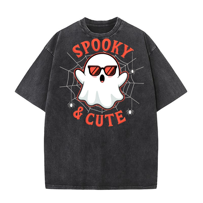 Spooky And Cute 2 Washed T-Shirt