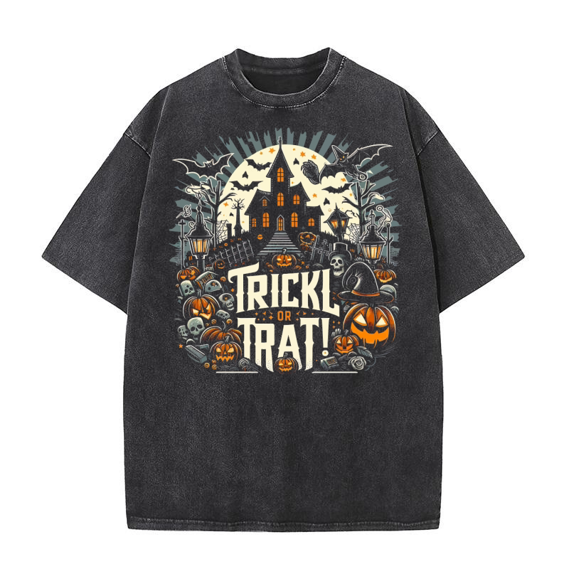 trickl or treat! Washed T-Shirt