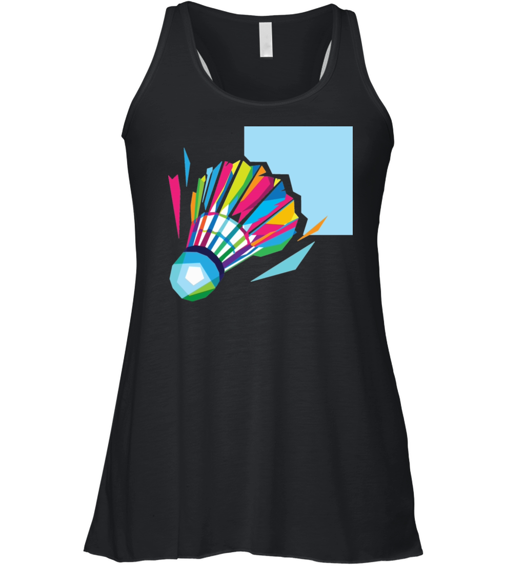 Badminton in Color Women's Flowy Tank Top
