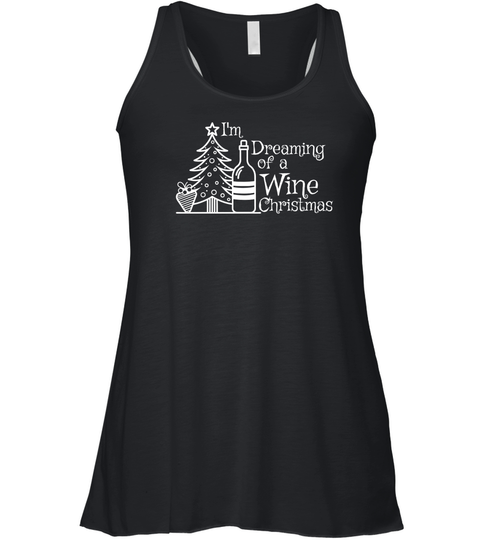 Im Dreaming of a Wine Christmas 02 Women's Flowy Tank Top