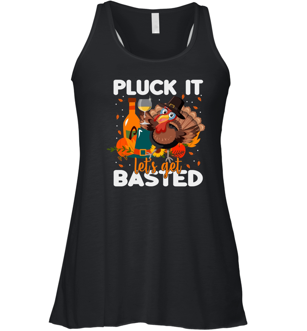 pluck it lets get basted Women's Flowy Tank Top