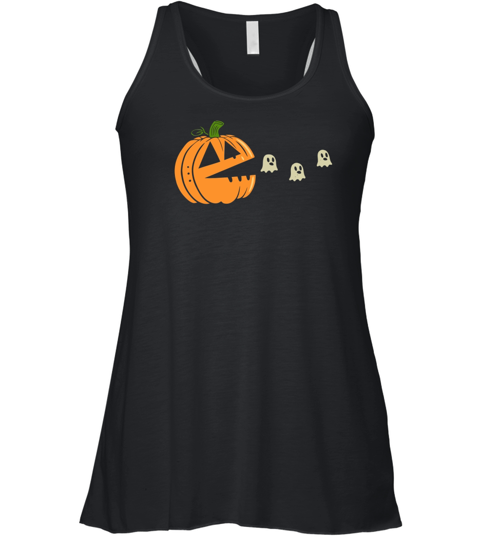 pumpkin pacman Women's Flowy Tank Top