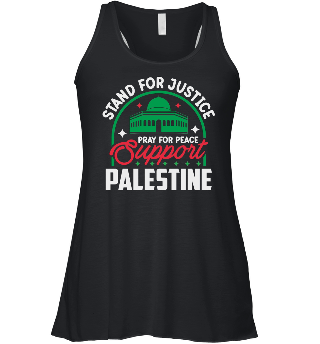 Stand For Justice Pray For Peace Support Palestine 04 Women's Flowy Tank Top