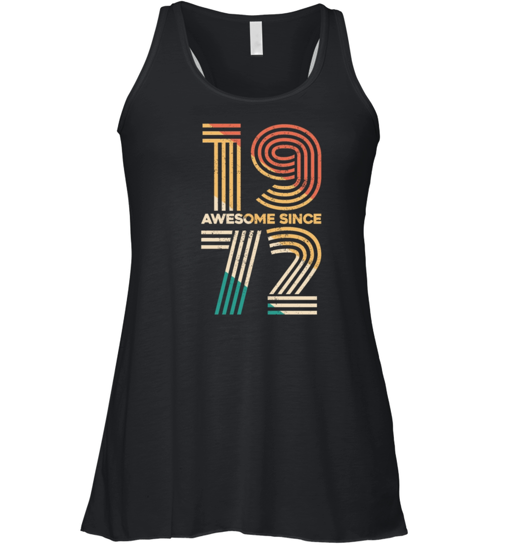 Vintage 1972 - 50 years old - 50th birthday gift Women's Flowy Tank Top