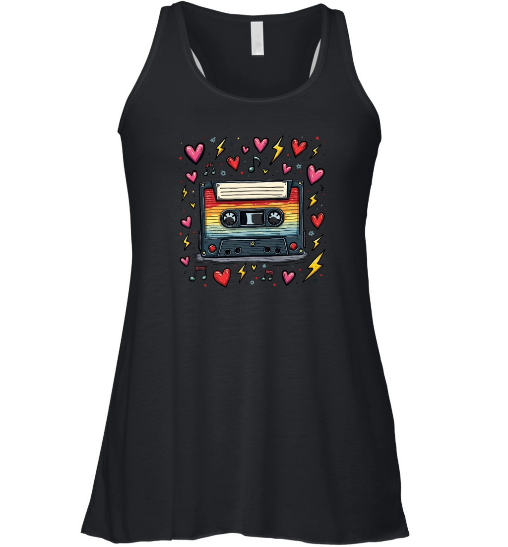 Vintage Cassette Tape Women's Flowy Tank Top