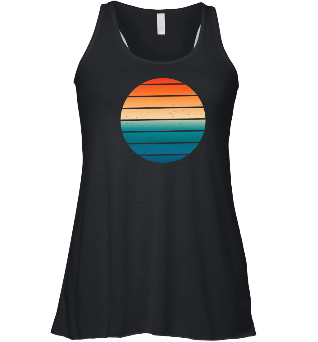 Vintage Retro Sunset (10) Women's Flowy Tank Top