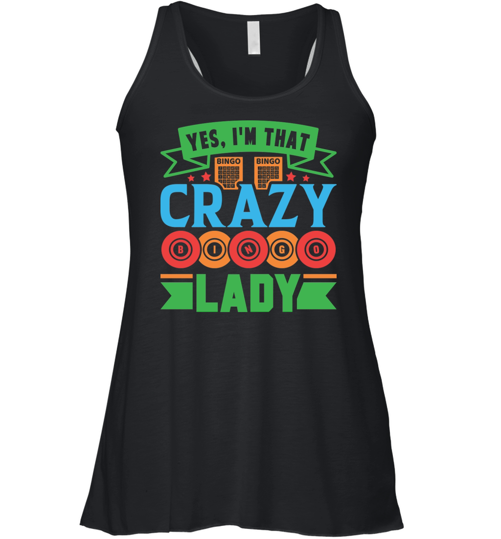 Yes, Im That Crazy Bingo Lady 06 Women's Flowy Tank Top