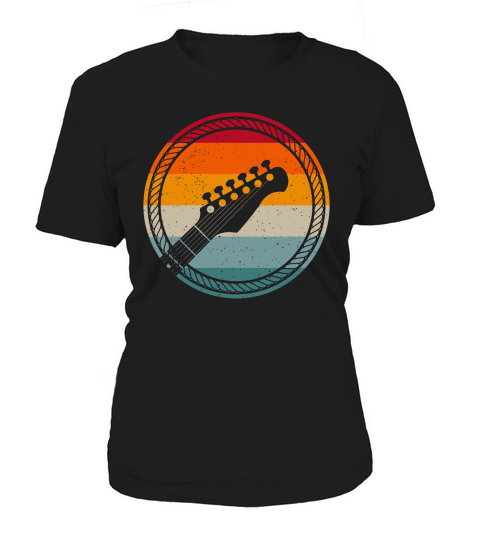 Vintage Bass Guitar Headstock for Bassist and Bass Player Women's T-Shirt