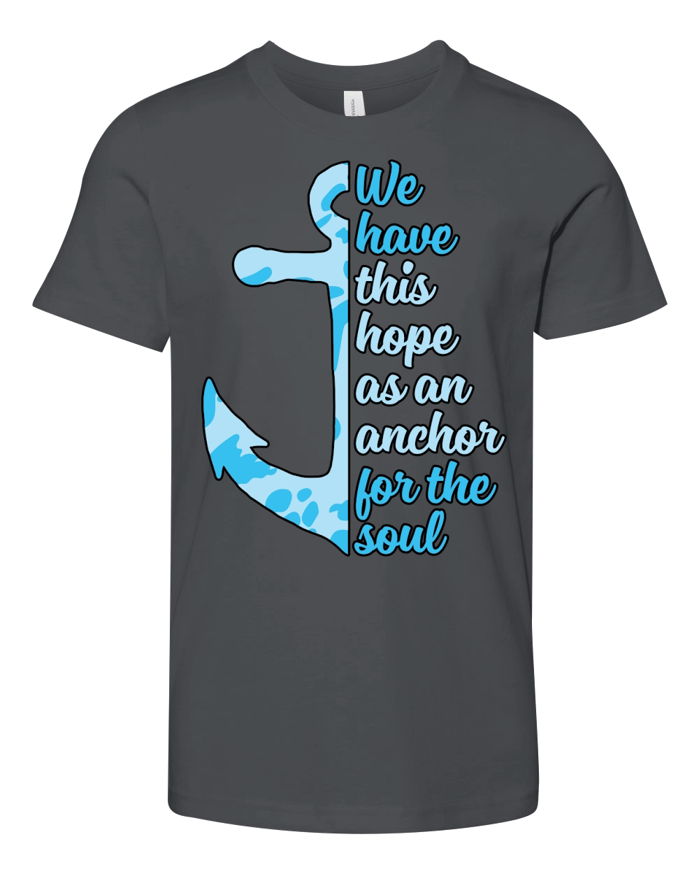 Christian Anchor For Soul Hope Youth Unisex Jersey Tee