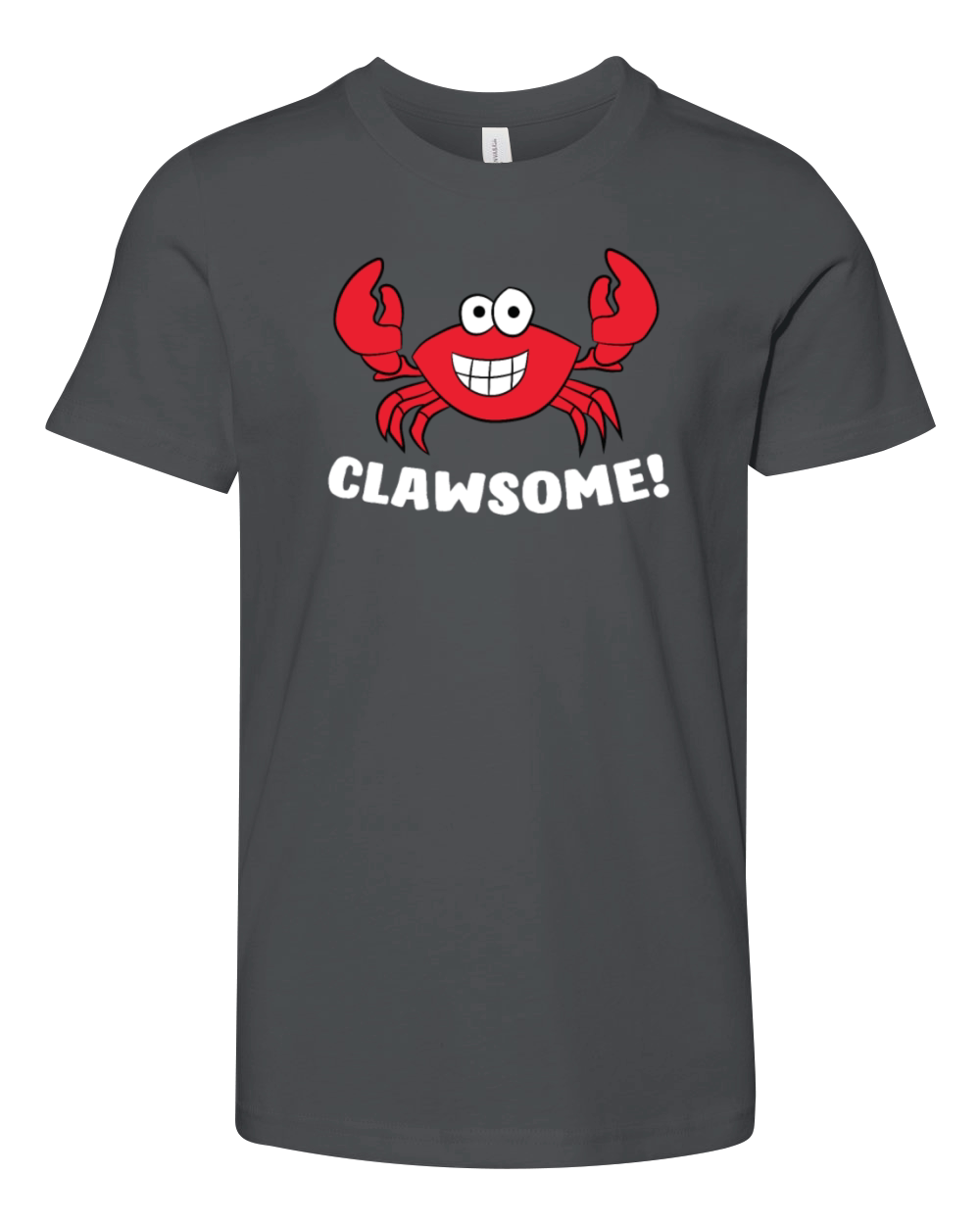 Lobster Clawsome Sea Crab Cartoon Lobster Youth Unisex Jersey Tee