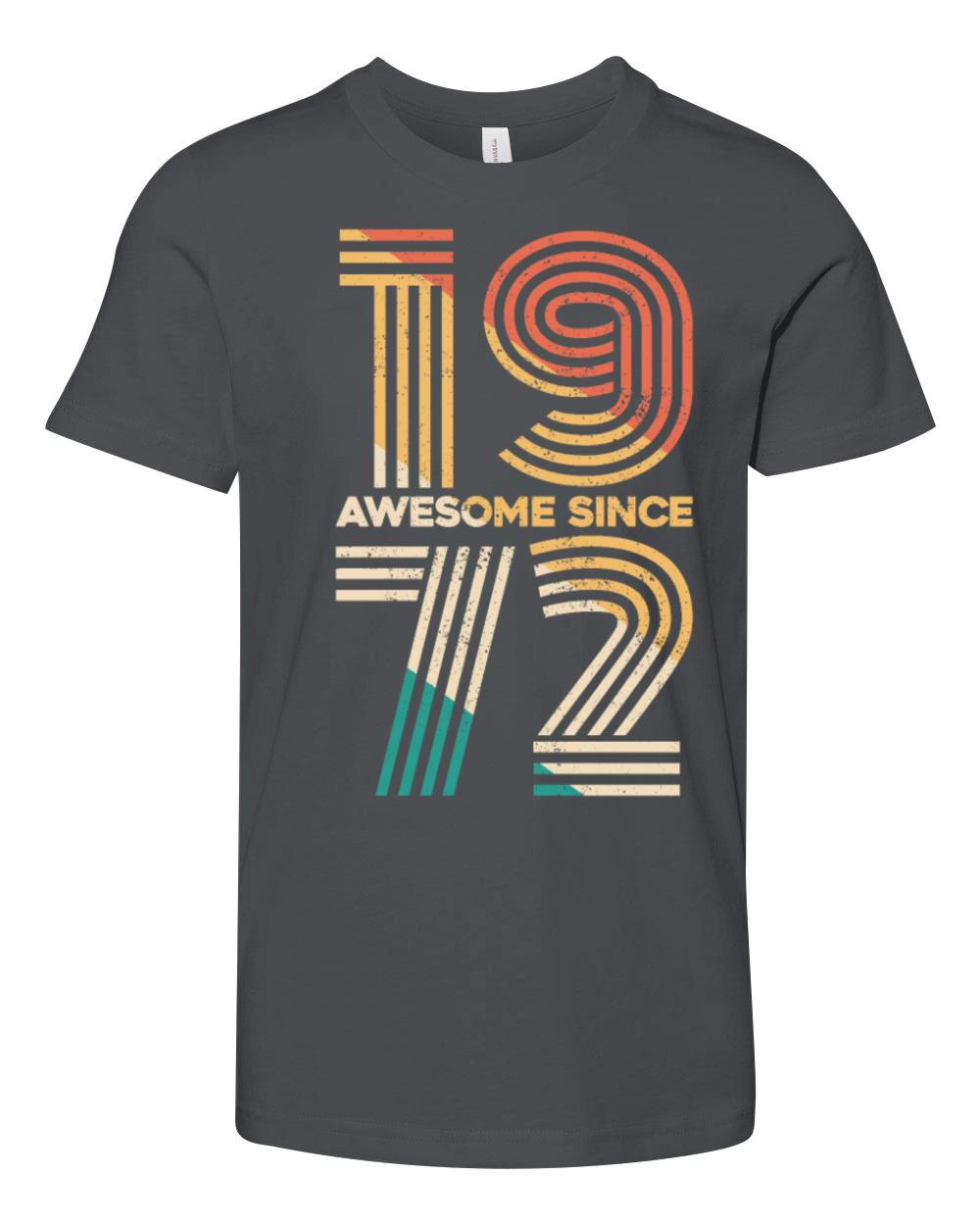 Vintage 1972 - 50 years old - 50th birthday gift Youth Unisex Jersey Tee