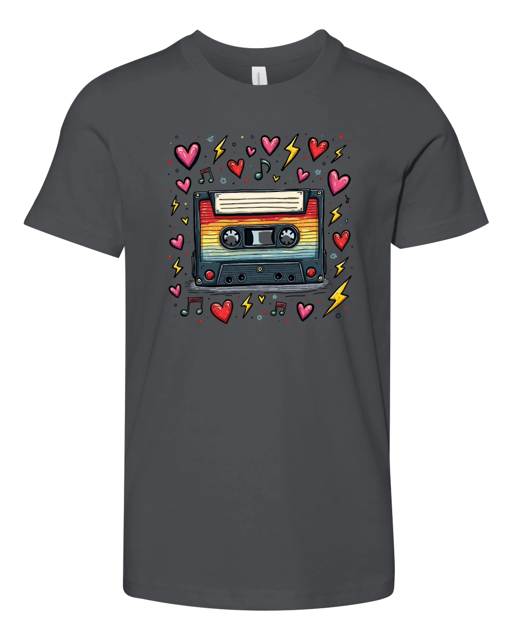 Vintage Cassette Tape Youth Unisex Jersey Tee