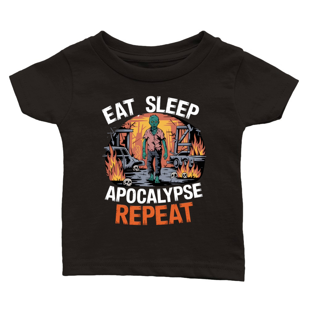 Eat Sleep Apocalypse Repeat Classic Baby Crewneck T-shirt