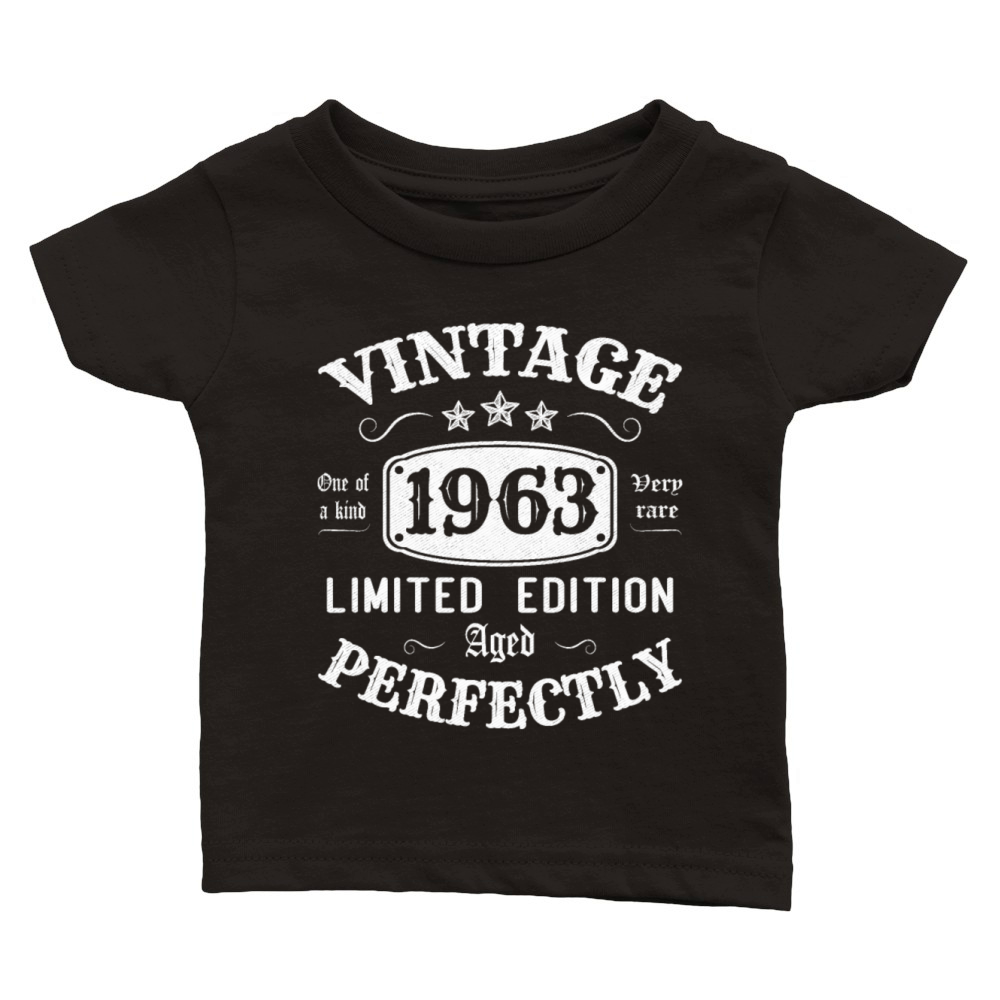 Vintage 1963 Limited Edition Aged Perfectly Classic Baby Crewneck T-shirt