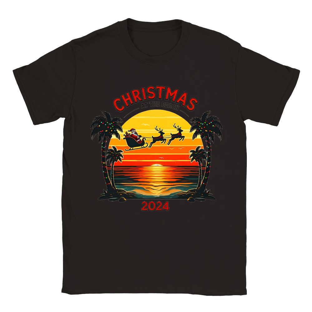 Christmas To The Beach 2024 02 Classic Kids Crewneck T-shirt