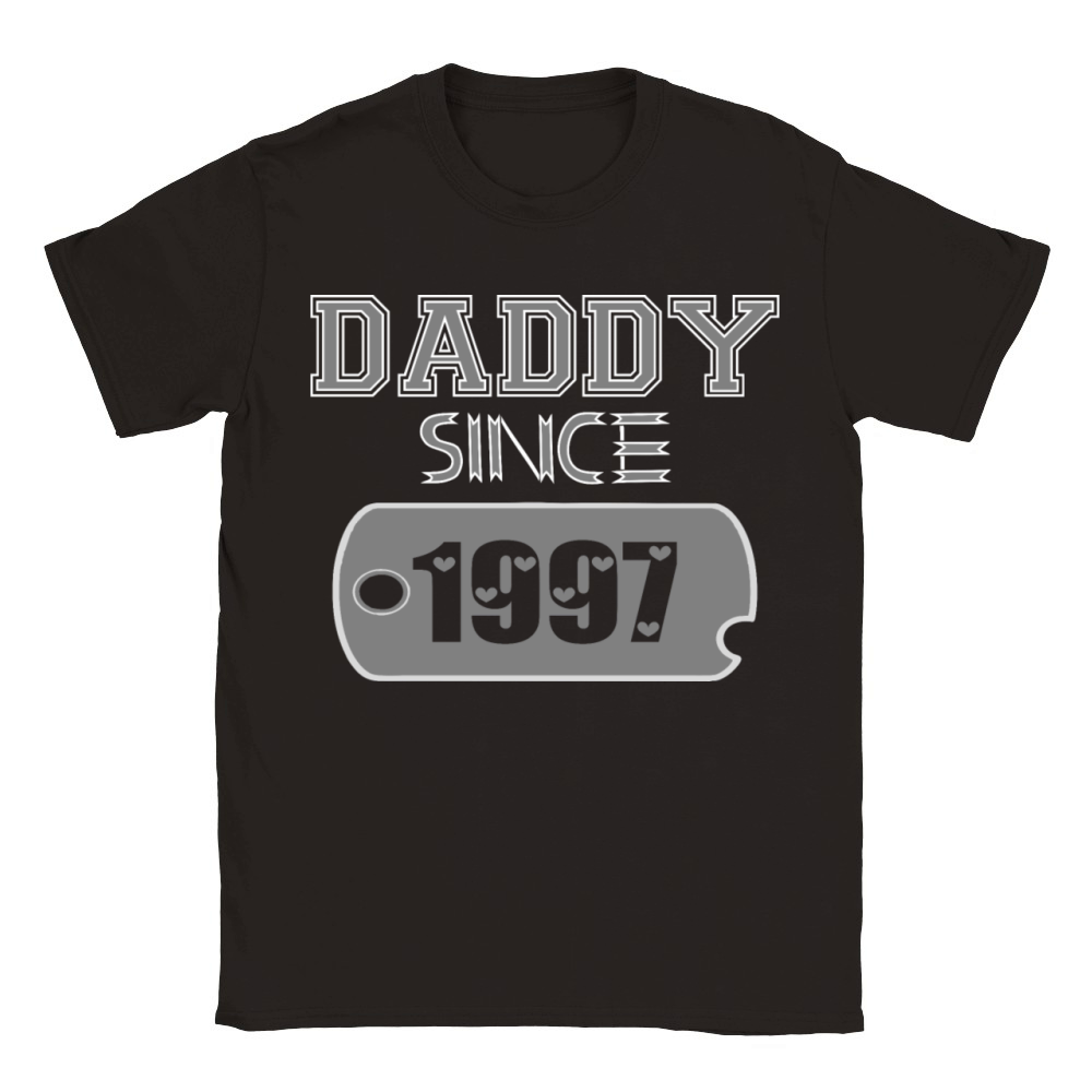 Daddy Since Tag 1997 Happy Fathers Day Classic Kids Crewneck T-shirt