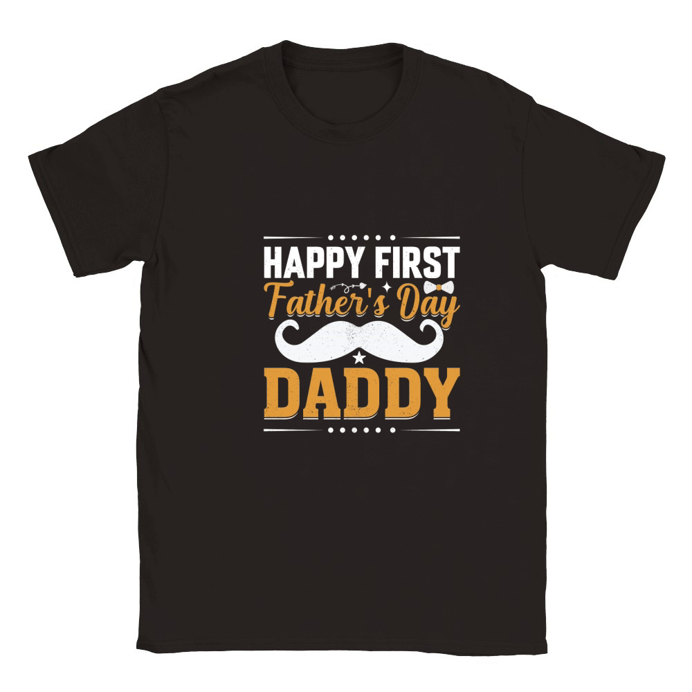 Happy first fathers day daddy Classic Kids Crewneck T-shirt
