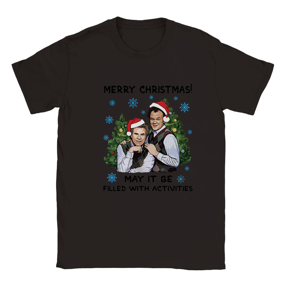 Merry Christmas May It Be Filled With Activities Step brothers Classic Kids Crewneck T-shirt