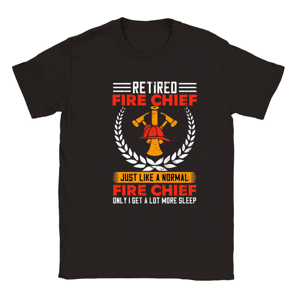 retired fire chief just like a normal fire chief only i get a lot more sleep Classic Kids Crewneck T-shirt