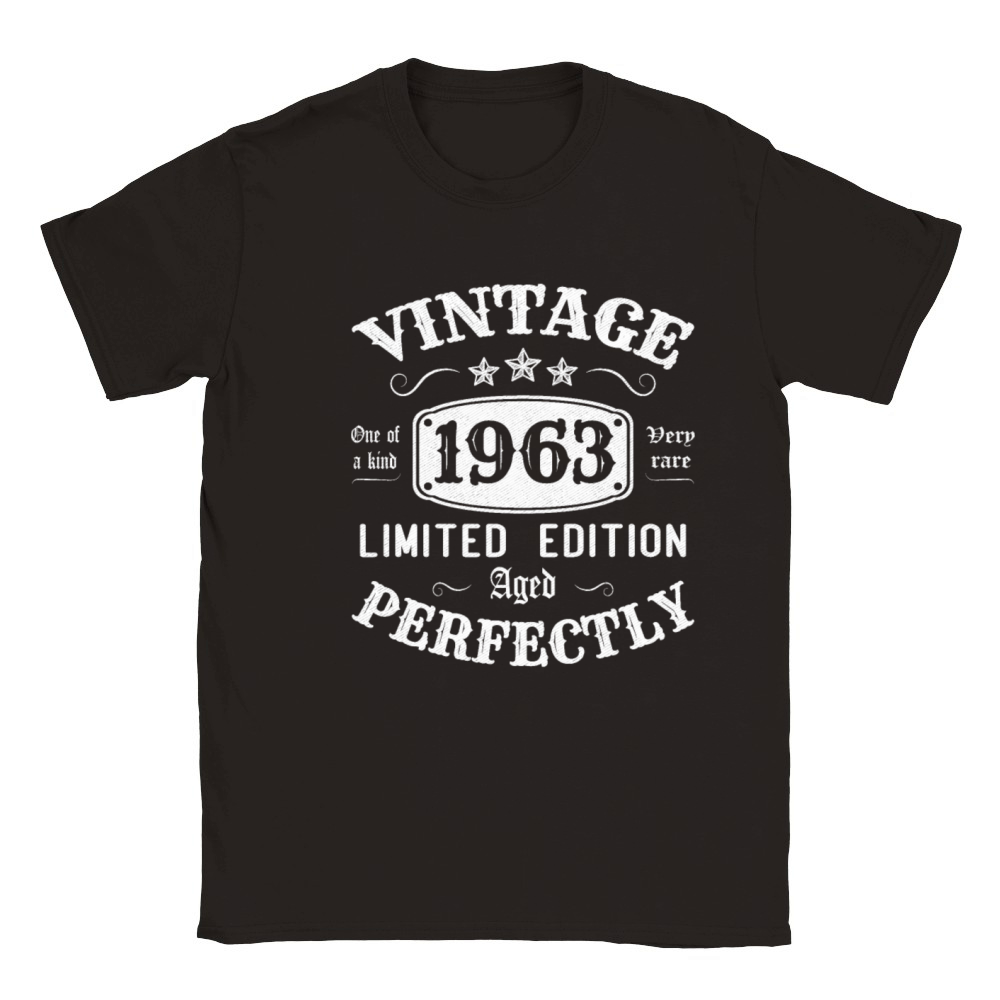 Vintage 1963 Limited Edition Aged Perfectly Classic Kids Crewneck T-shirt