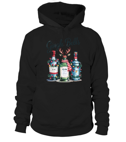 Gingle Bells Vintage Christmas Hoodie Unisex