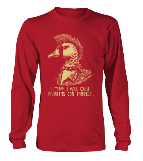 Goose Punk Problem On Purpose D Yellow Long sleeved Unisex