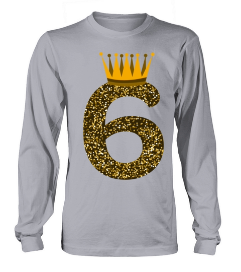 Happy 6 Birthday Crown Sixth Long sleeved Unisex