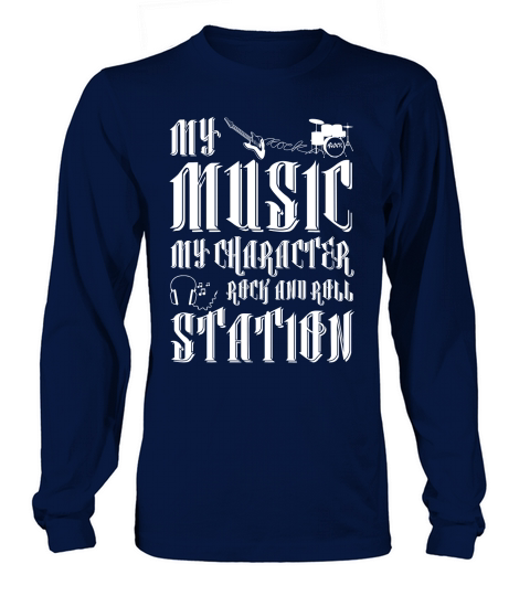 My Music My Character Rock And Roll Station (4) Long sleeved Unisex