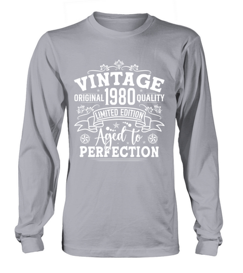 Vintage Birthday TShirt Design Bundle 1980 Long sleeved Unisex