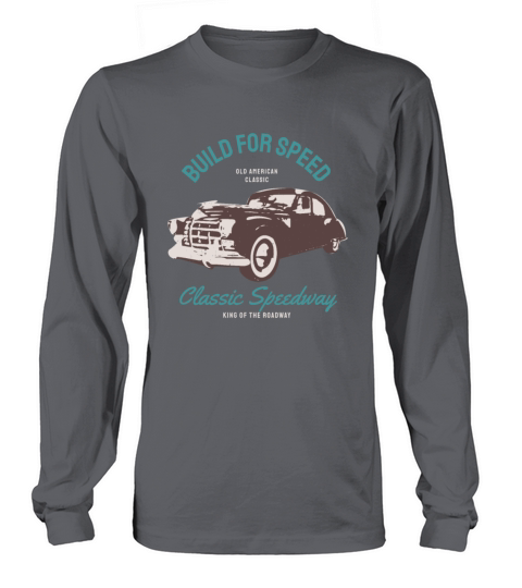 Vintage Sportscar classic Car Muscle Car Long sleeved Unisex