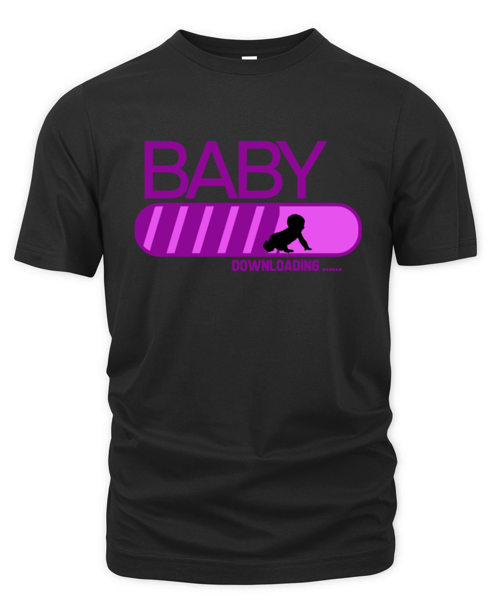 Baby is downloading for birth Organic Unisex T-shirt