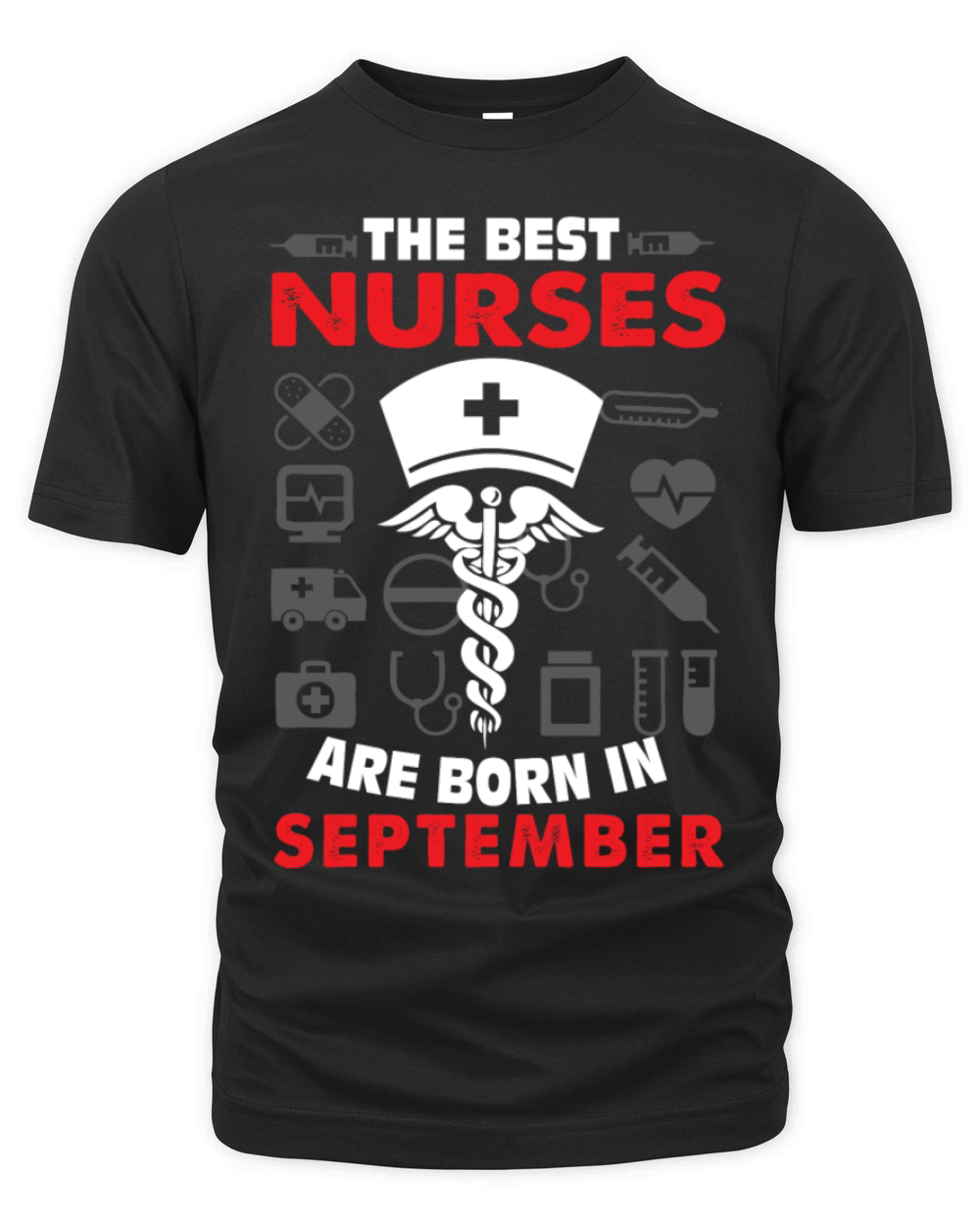 Best Nurses Born In September Birthday Organic Unisex T-shirt