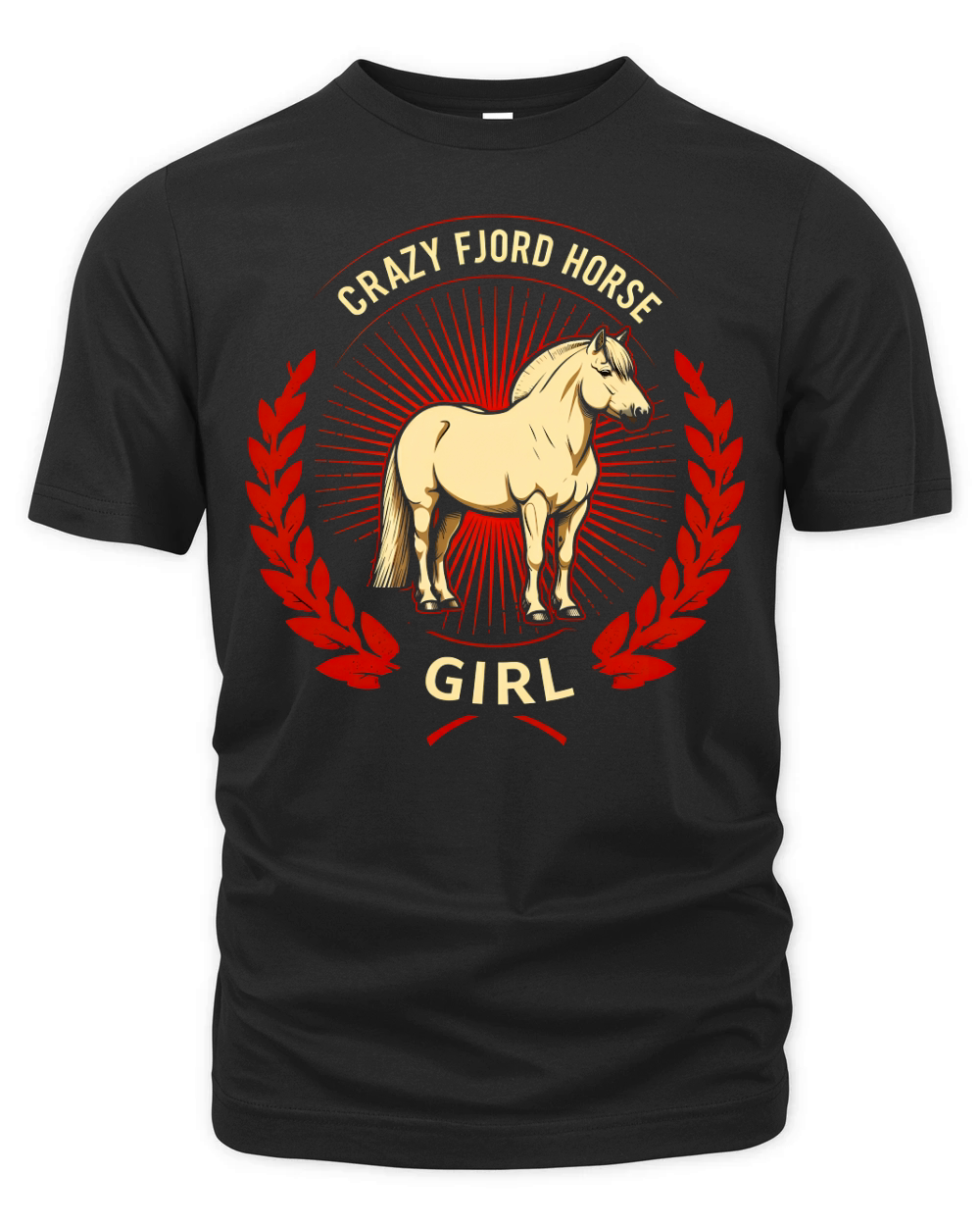 Crazy Fjord Horse Girl Organic Unisex T-shirt