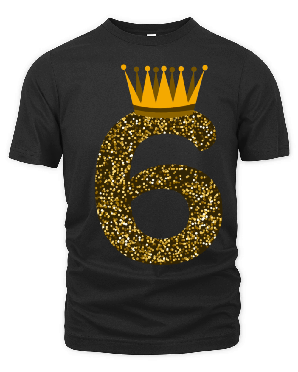 Happy 6 Birthday Crown Sixth Organic Unisex T-shirt