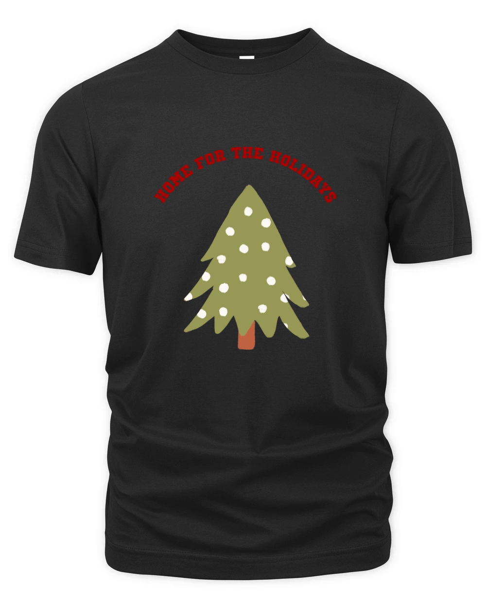 Home for the Holidays Christmas Tree 4 Organic Unisex T-shirt