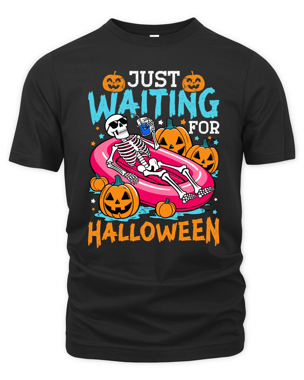 Just Waiting For Halloween Organic Unisex T-shirt