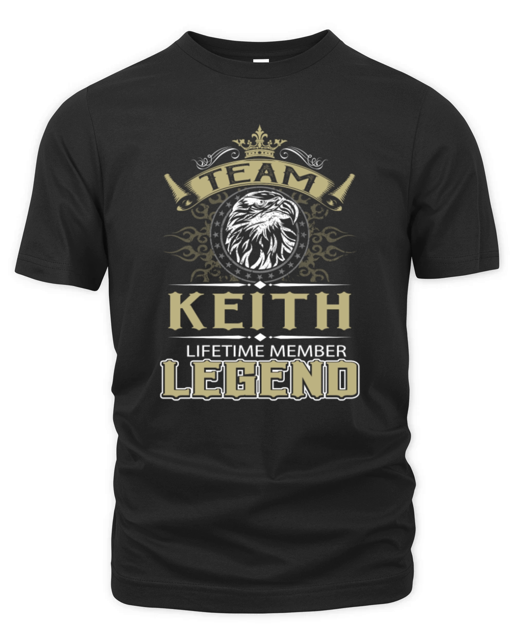 Keith Name T Shirt - Keith Eagle Lifetime Member L Organic Unisex T-shirt