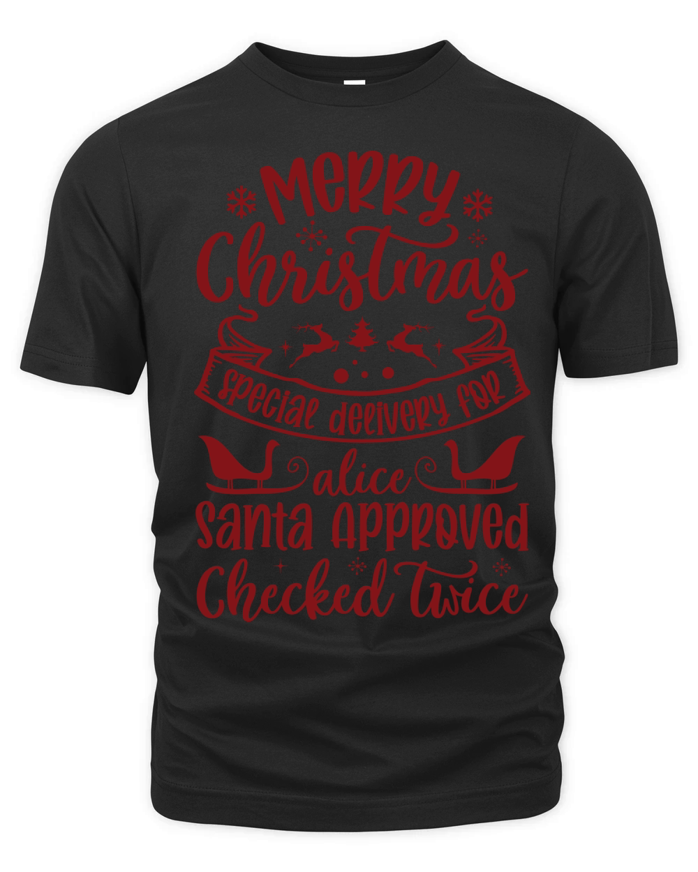 Merry christmas special delivery for Alice Organic Unisex T-shirt