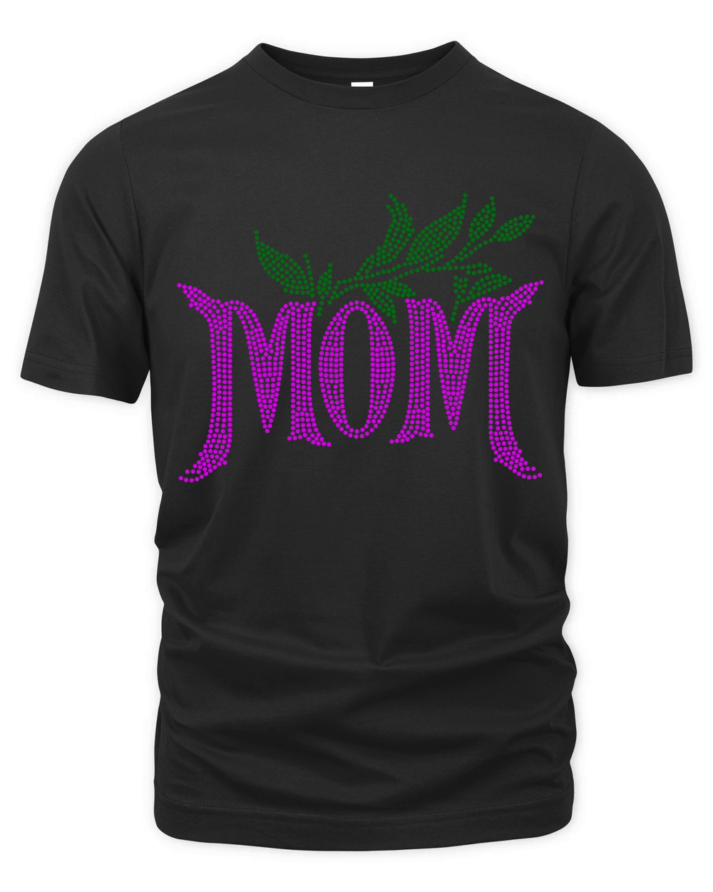 MOM Rhinestone Template Organic Unisex T-shirt