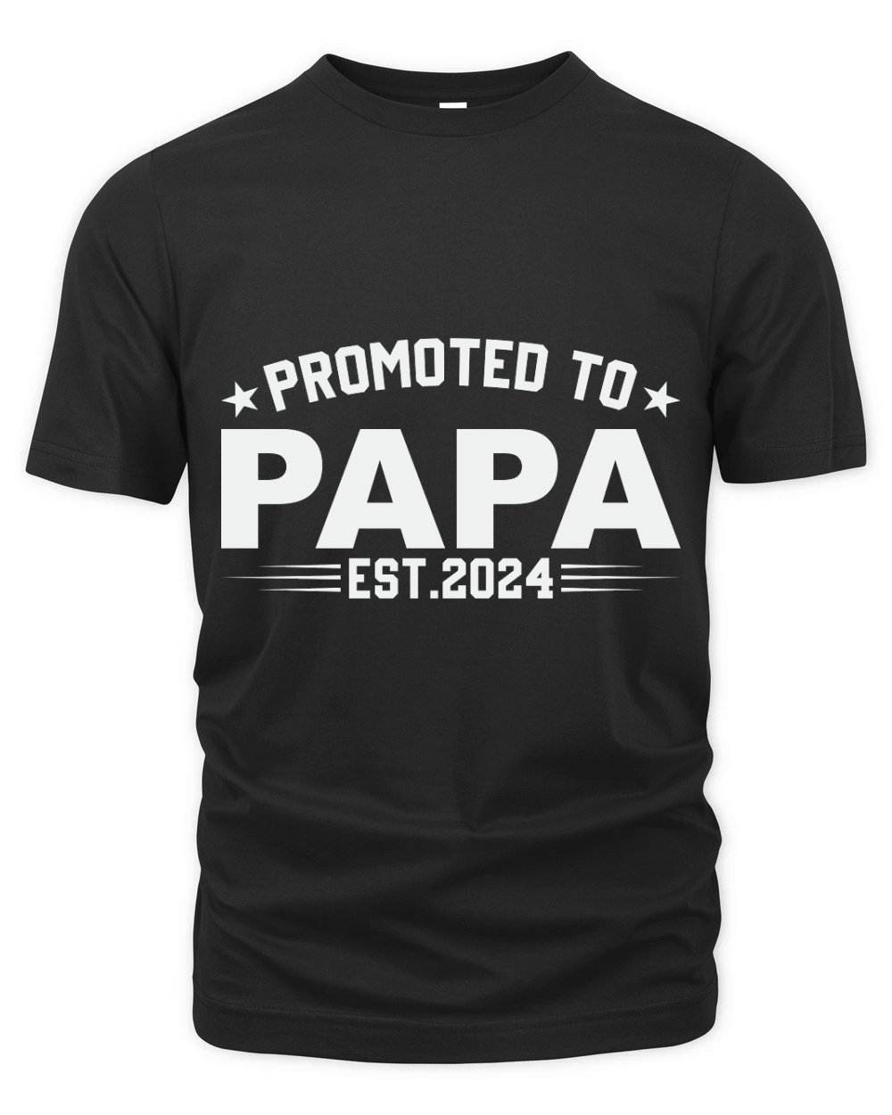Promoted to papa est.2024 Organic Unisex T-shirt
