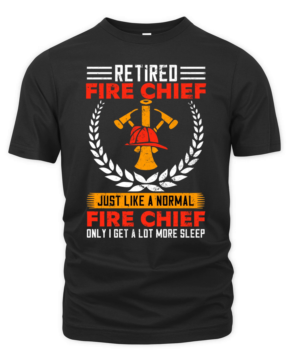 retired fire chief just like a normal fire chief only i get a lot more sleep Organic Unisex T-shirt