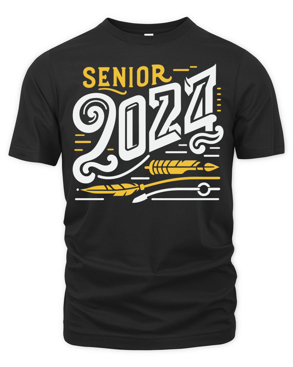 Senior 2024 3 CF Organic Unisex T-shirt