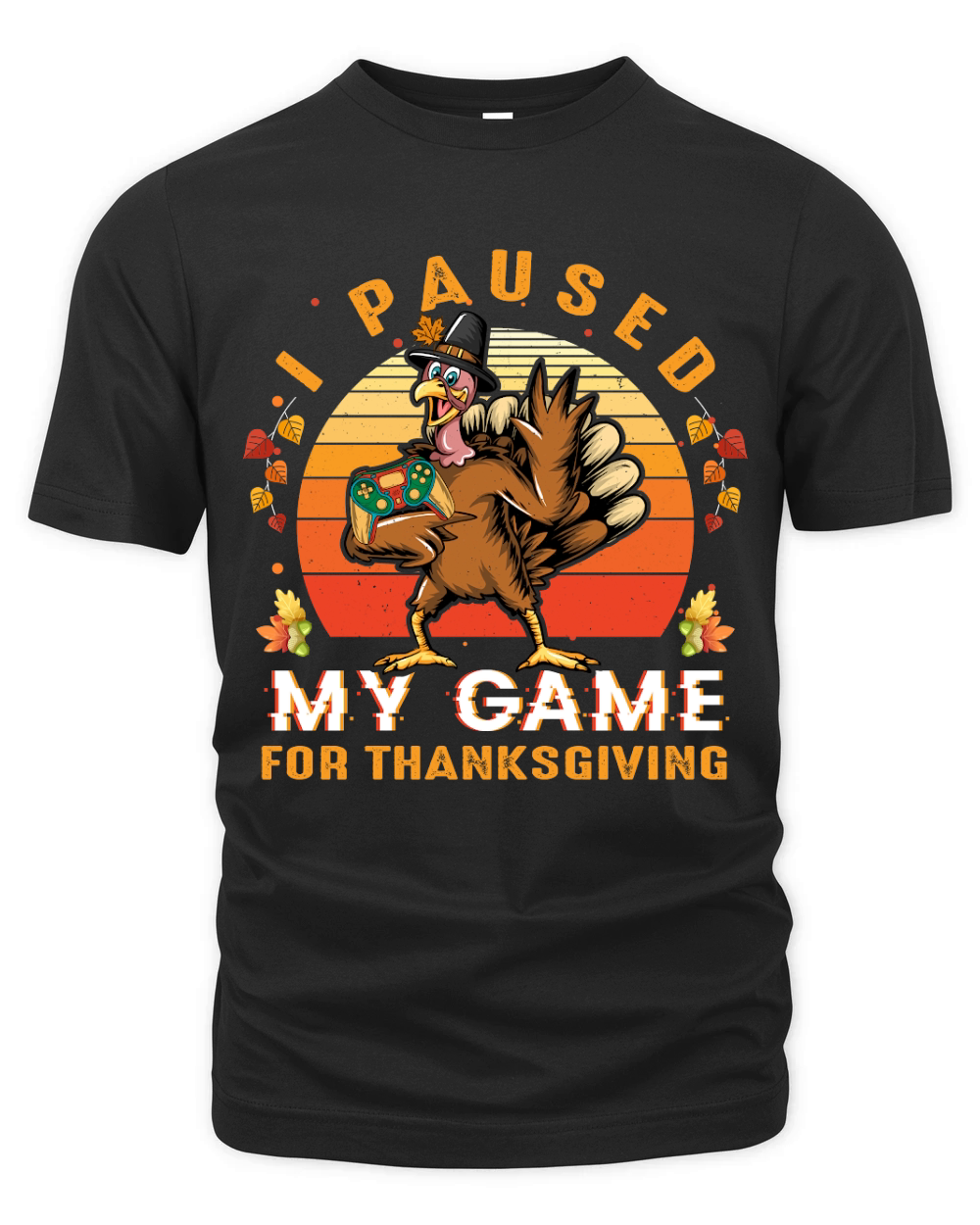 Thanksgiving   i paused my game for thanksgiving Organic Unisex T-shirt