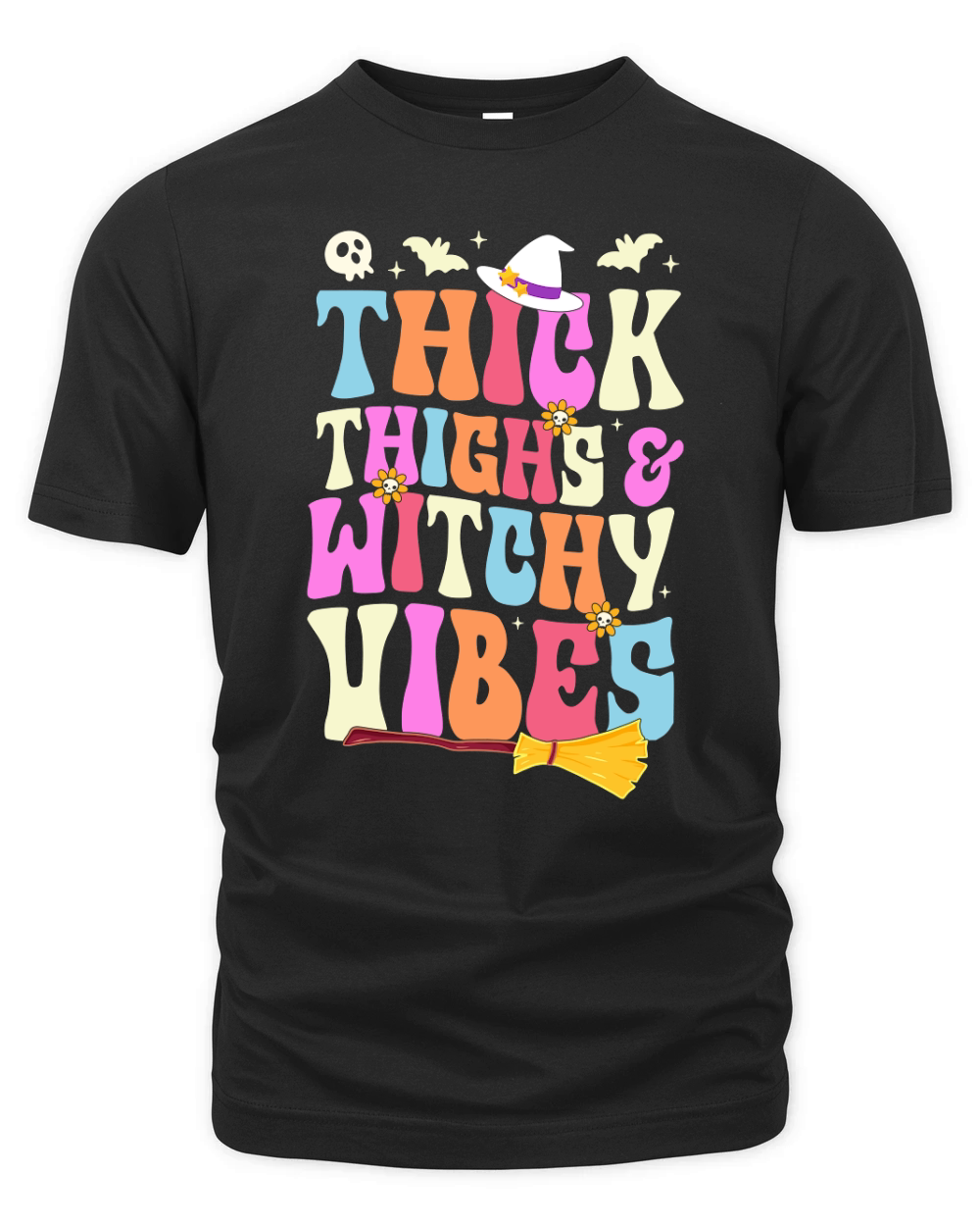 Thick Thighs And Witchy Vibes Organic Unisex T-shirt