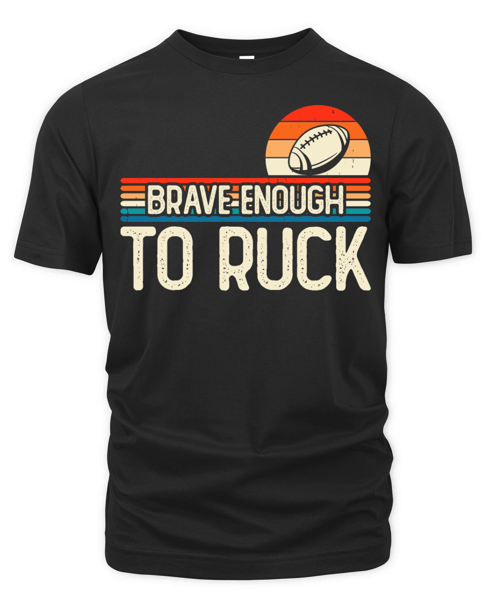 Vintage Rugby Player brave enough to ruck Organic Unisex T-shirt