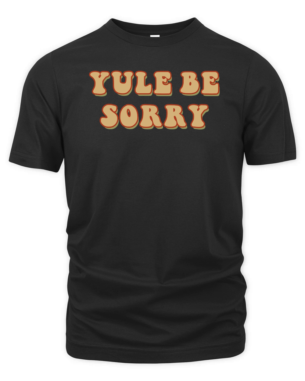 Yule Be Sorry Retro Brown Organic Unisex T-shirt