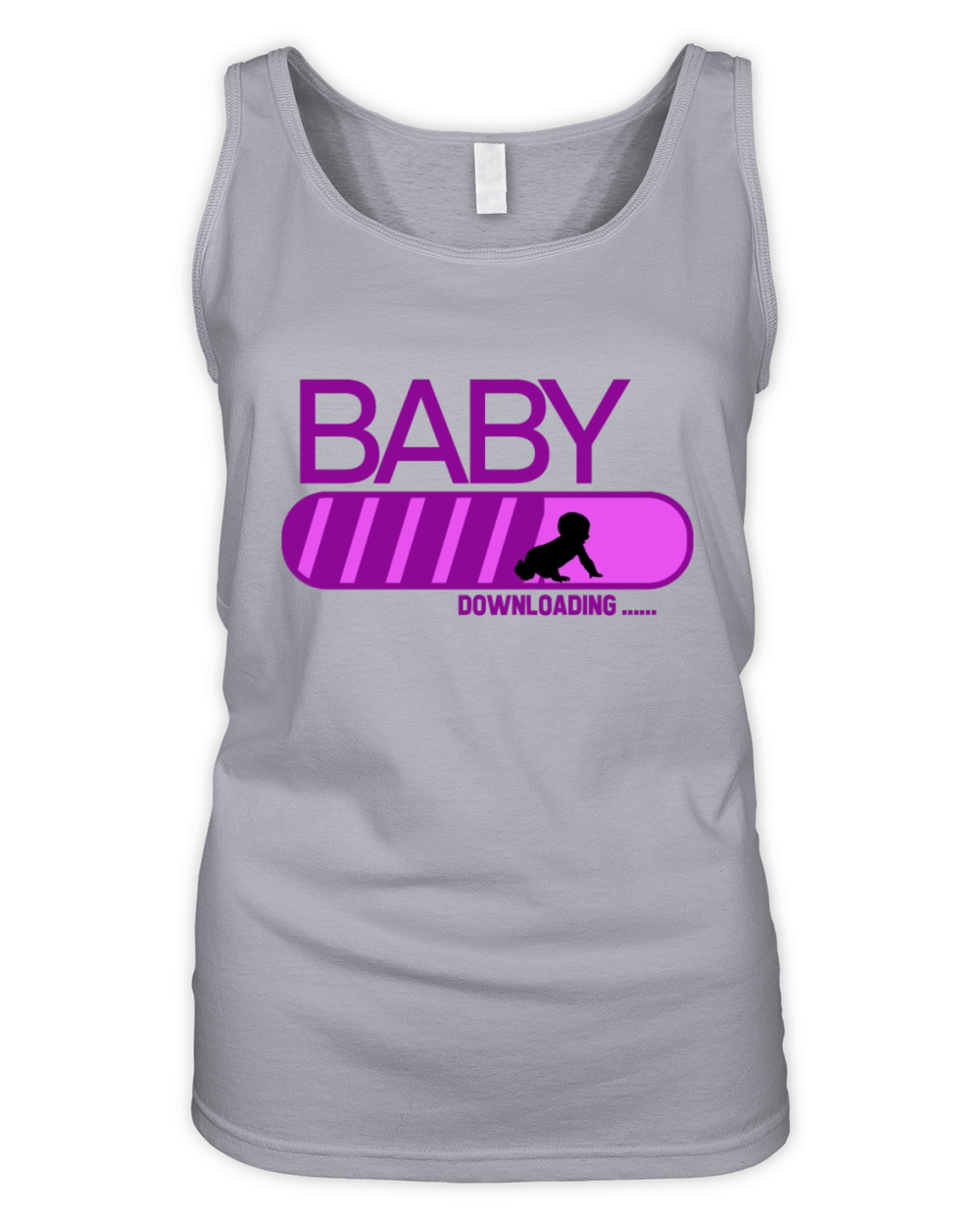 Baby is downloading for birth Organic Women's Tank Top