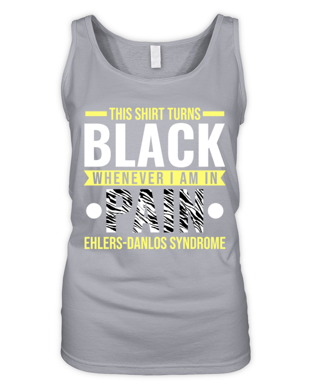 EDS Syndrome Support Awareness Zebra Stripes Organic Women's Tank Top