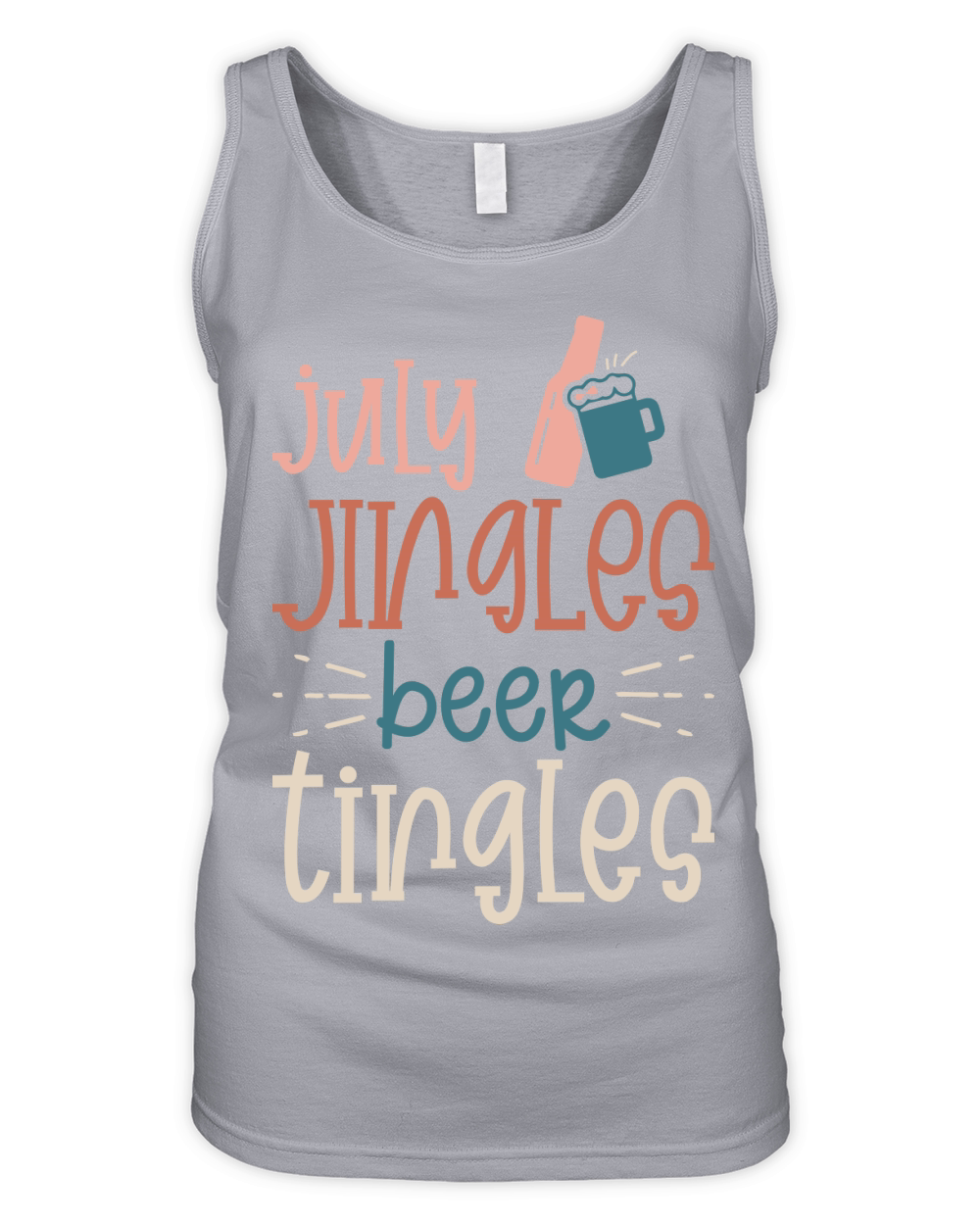 July jingles beer tingles Organic Women's Tank Top
